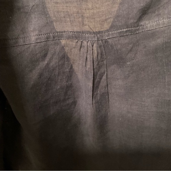 Monoreno Lagenlook Boho 100% Linen Shirt Dress Medium - Picture 6 of 15